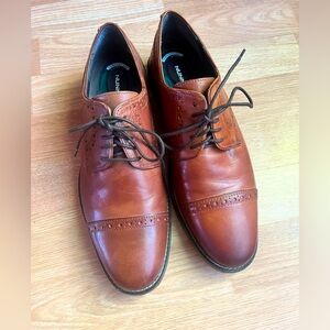 Nunn Bush "Nelson” Wing Tip Oxford Brown Leather Shoe Men's 9.5M